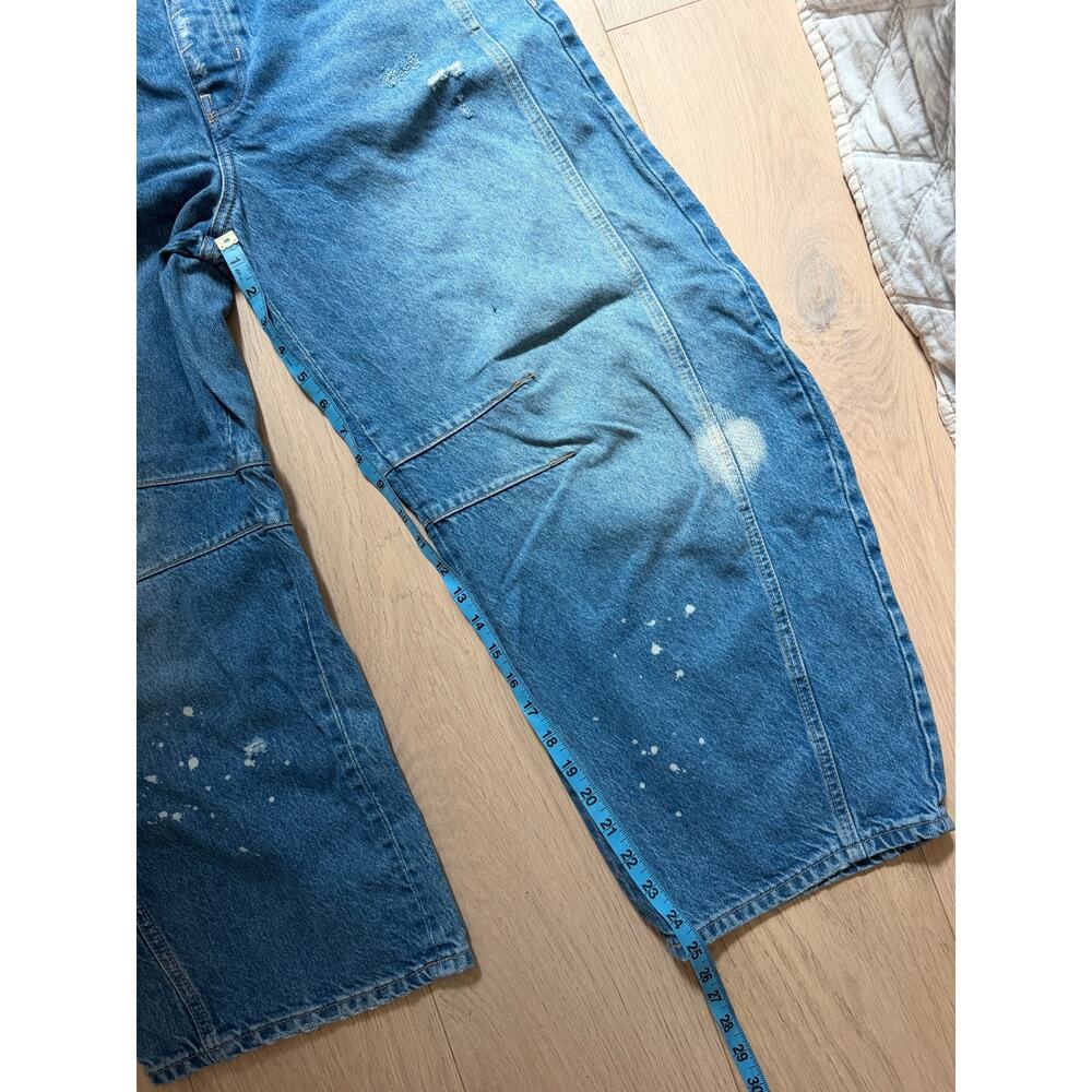 We The Free Good Luck Mid Rise Barrel Leg Jeans Size 28 - Picture 9 of 15